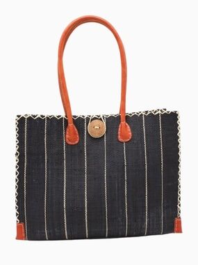 NWT Shebobo Zafran Pinstripe Bag Black